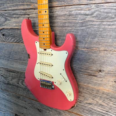 Friedman Vintage S Aged Electric Guitar - Coral (Medium Aging) image 4