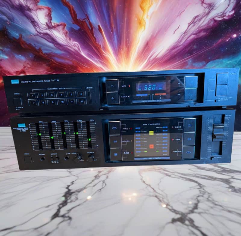 Sansui A-1110 Integrated DC Servo Stereo Amplifier & T-1110 Tuner Tested V Rare! image 1