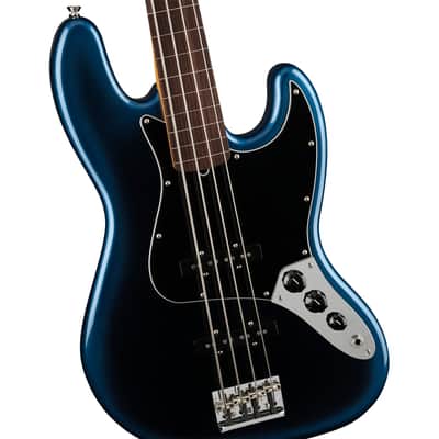 Fender American Professional II Fretless Jazz Bass, Rosewood Fingerboard, Dark Night Finish - Used image 6