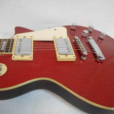 Samick LS450 Artist Series Lp Copy with case 90's Metallic Red Flake image 7