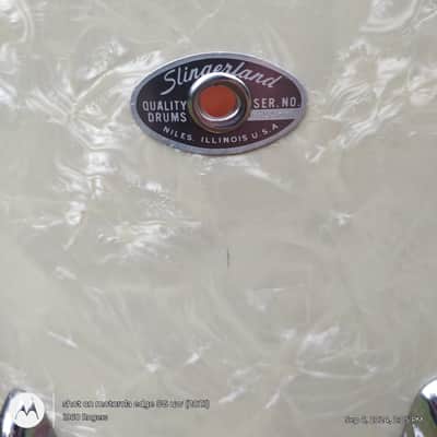 Slingerland Radio King Late 50s - mid 60s - White Marine Pearl image 22