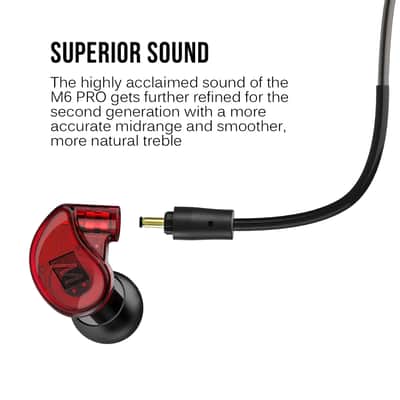 MEE audio M6 PRO 2nd Generation Universal-Fit Noise-Isolating Musicians’ in-Ear Monitors image 2