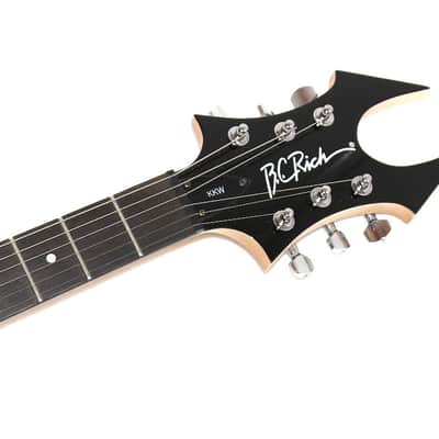 B.C. Rich MMWTF Metal Master Warlock Black Tribal Fire Electric Guitar image 5