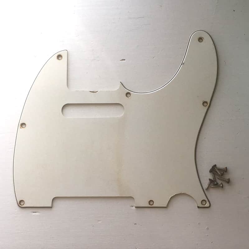 Vintage 1970s Fender American White Pickguard Tele Natural Fullerton Era Relic Original 1970s image 1