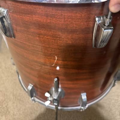 Ludwig 14/18/24 Drum Kit Vintage Mid - 1970’s - Mahogany Cortex image 10
