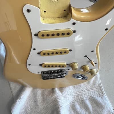 Fender Squire loaded body 1980’s - Olympic white image 12