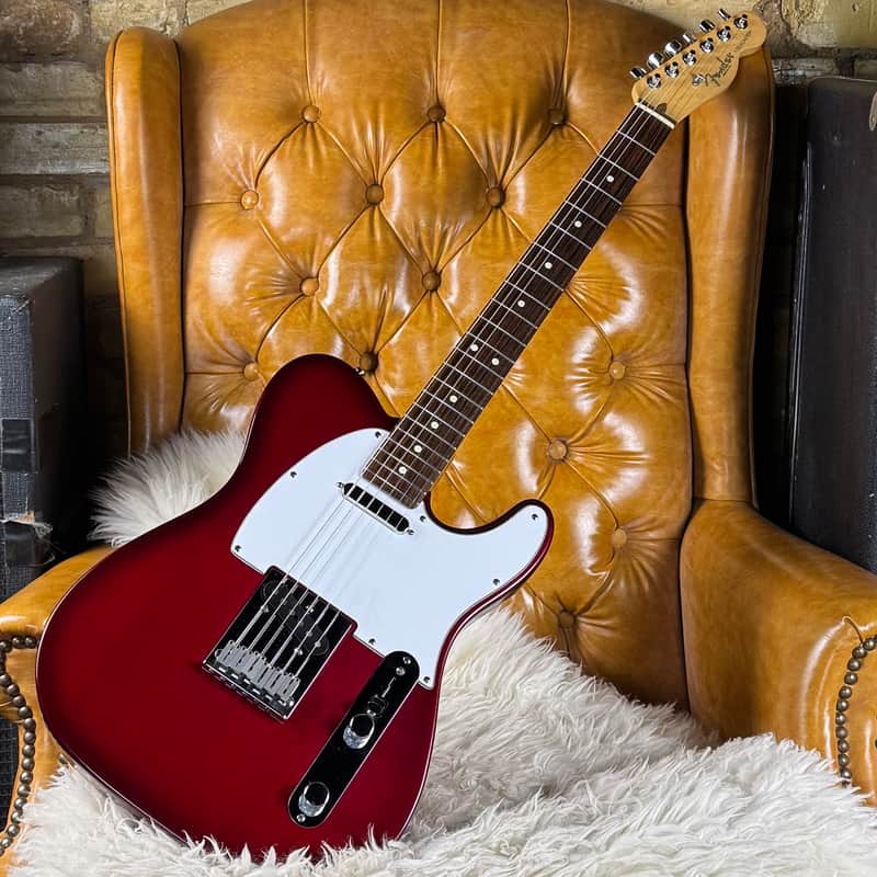 1995 Fender American Standard Telecaster Vintage Crimson Red Transparent Electric Guitar W/ Original Hardshell Case & Original Paperwork! image 1