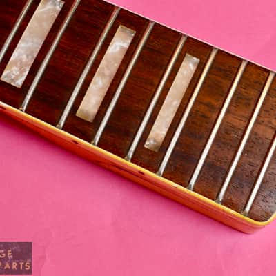 Vintage 1968 Fender Jaguar Neck - Original Lake Placid Blue Finish - Bound with Blocks!  100% image 12