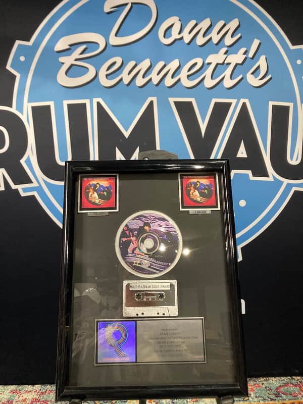 Stan Lynch Tom Petty and The Heartbreakers, RIAA, Greatest Hits, Double Platinum Record (#29) image 1