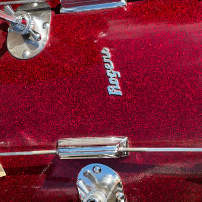 Rogers VINTAGE ROGERS CLEVELAND TOWER OUTFIT 20 12 14 RED SPARKLE SPARKLING PEARL 1962-1968 - RED SPARKLE SPARKLING PEARL image 12