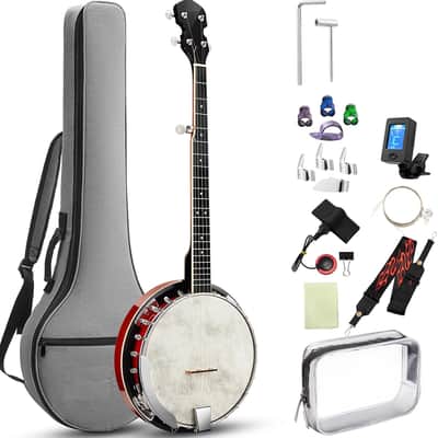 Vintage Pirles Closed Back Banjo Model FB-40 in Original Case FREE