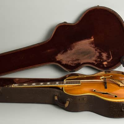 Immagine D'Angelico  Excel Arch Top Acoustic Guitar (1950), ser. #1843, original brown hard shell case. - 10