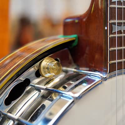 Conrad Japan Tenor Resonator Banjo Early 1970s w/Pickup, Original Hard Case image 9