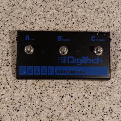 DigiTech FS300 3-Button Multi-Function Footswitch 2010s - Silver/Blue image 1
