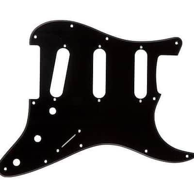 Fender USA American Standard Stratocaster Pickguard 1-ply Black 0063401049 image 2