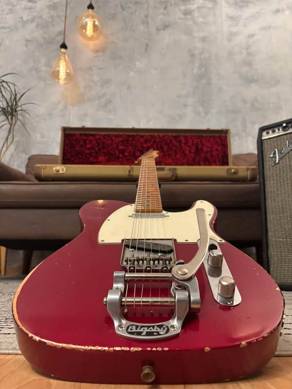 Fender Telecaster 1961 GLAS Custom Relic 8lb With G&G Custom Relic Tweed image 1