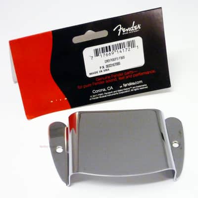 Genuine Fender '51 Precision P Bass Pickup Cover Plate - Chrome image 1
