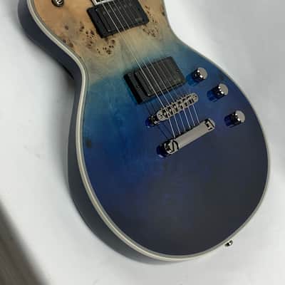 ESP E-II Eclipse Blue Natural Fade BM Burled Maple Electric Guitar + Hard Case B-Stock Made in Japan image 9