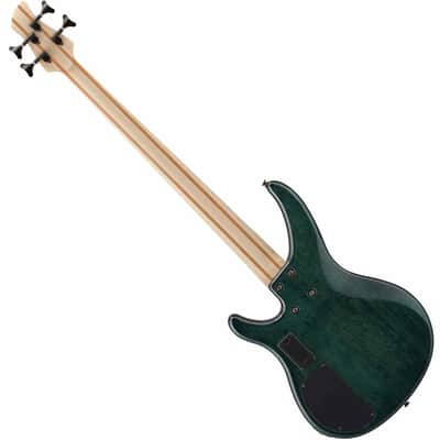 Yamaha TRBX604FM 4 String Bass Guitar with Flame Maple Top - Indigo Blue image 3