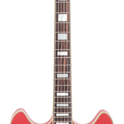 2017 D'Angelico Deluxe DC Semi-Hollow Electric Guitar w/Stairstep Tailpiece, W170XXXX image 6