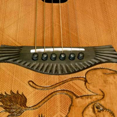 Blueberry Handmade Grand Concert Guitar Songwriter Motif Built to Order image 2