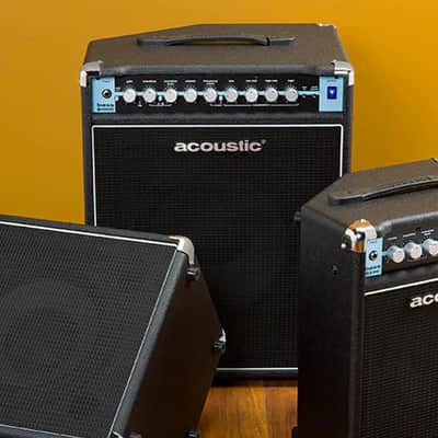 Acoustic B25C bass guitar amp, tilt back with built in fuzz/OD image 5