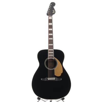 Fender California Vintage Malibu with Case, Gold Pickguard, Matching Headstock, Black (RC1) (03825) image 5