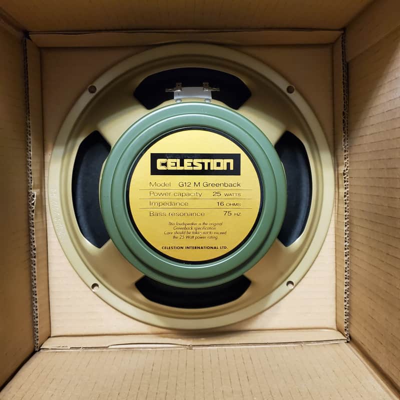 Celestion G12M Greenback 12" 25-Watt 16ohm Guitar Amp Speaker 2020s - White image 1