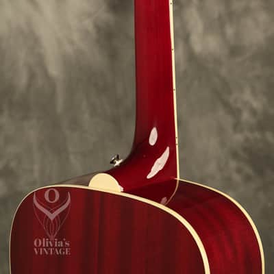 2006 Epiphone Hummingbird-12 string flattop acoustic Cherry Sunburst NEAR MINT!!! image 23