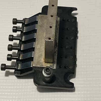 1980's Original Made in Germany Black Lefty Left-Handed Guitar Tremolo Bridge Vibrato & Arm image 11