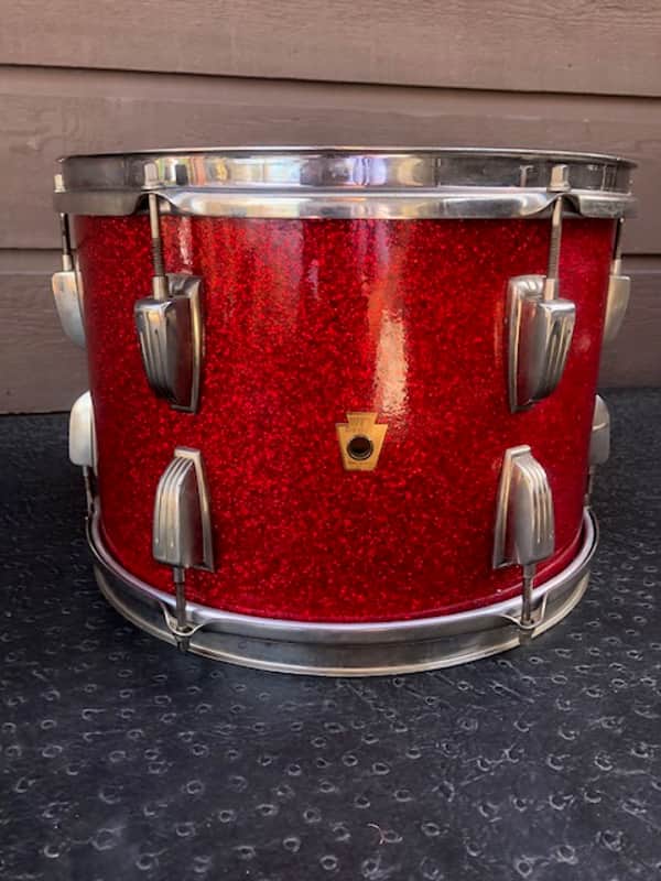 WFL Ludwig 9"x13" tom 1957 Red Sparkle image 1