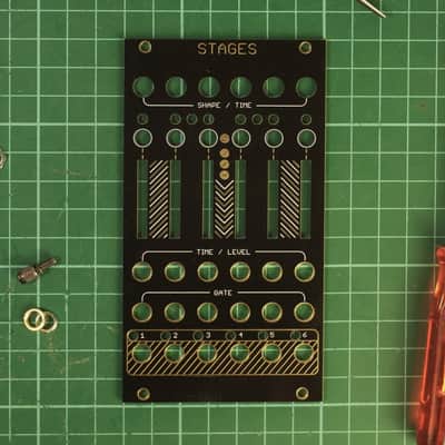 Oscillosaurus Stages Black Panel for Mutable Instruments Eurorack 14HP image 2