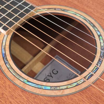 2022 LSY Guitars Den OM all Mahogany Acoustic Guitar – Stunning image 13