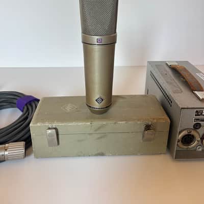Original Neumann U67 mic system with brass ring K67 / original NU67 psu / swivel cable / OG mic box. Plug and play system just serviced / bench tested. Very nice sonic example of a U67 image 2