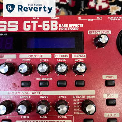 Boss GT-6B Bass Multi-Effects Processor Pedal with Power cable Used image 4