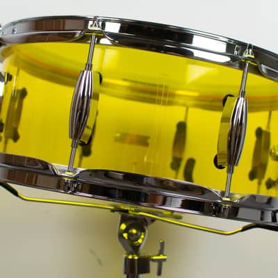 Standard Drum Co. 6x14 Yellow Acrylic Snare Drum image 5