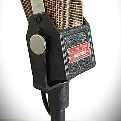 Rare Vintage 1930's Electro Voice V1 Ribbon Microphone, w/stand & cable-restored image 5