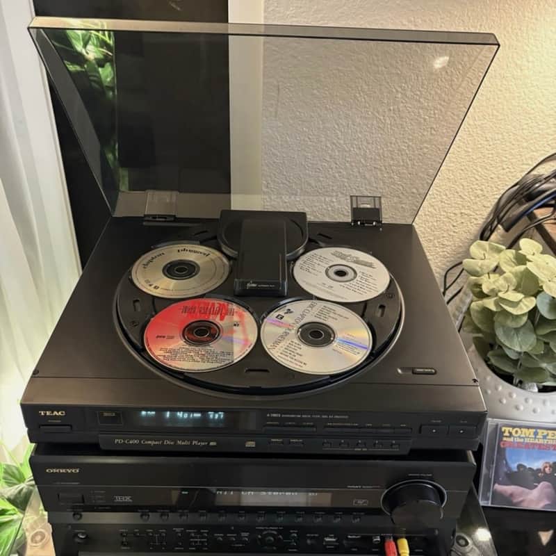 TEAC PD-C400 5 Disc Top Load CD Carousel Changer Player. Serviced Working. Japan TEAC PD-C400 5 Disc Top Load CD Carousel Changer Player. Serviced Working. Japan