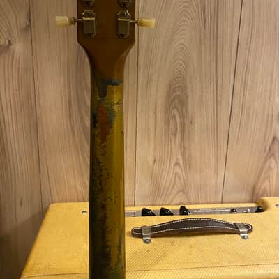 Exceptional good Gibson Les Paul Standard 1954 - All gold 100% Original image 11