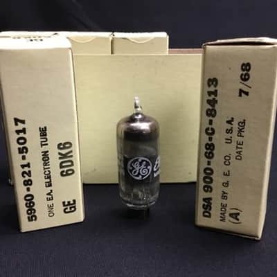 FULL SLEEVE (5) GE 6DK6 NOS Pentode TV/RECEIVER VACUUM TUBES Vintage 2.4626-D image 1