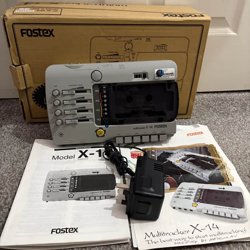 Fostex X14 Vintage Analog 4 Track Cassette Multitracker Recorder Portastudio [custom pitch mod] image 1