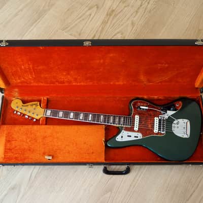 1966 Fender Jaguar Vintage Offset Electric Guitar Sherwood Green w/ohc image 24