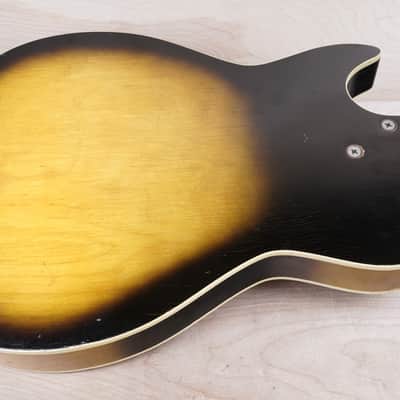Airline 7206 Sunburst 1963 Harmony H-45 Stratotone Vintage Made in USA w/ Bag image 16