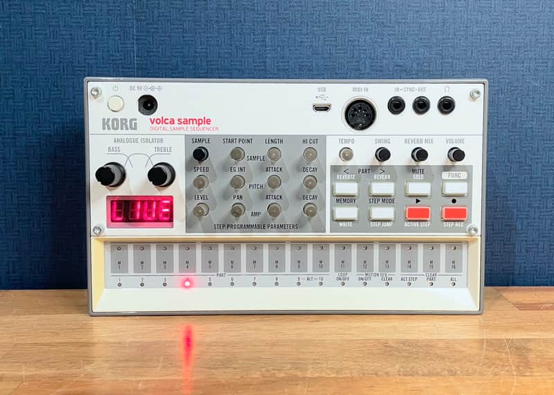 [Excellent] Korg Volca Sample 2 Digital Sample Sequencer - White image 1