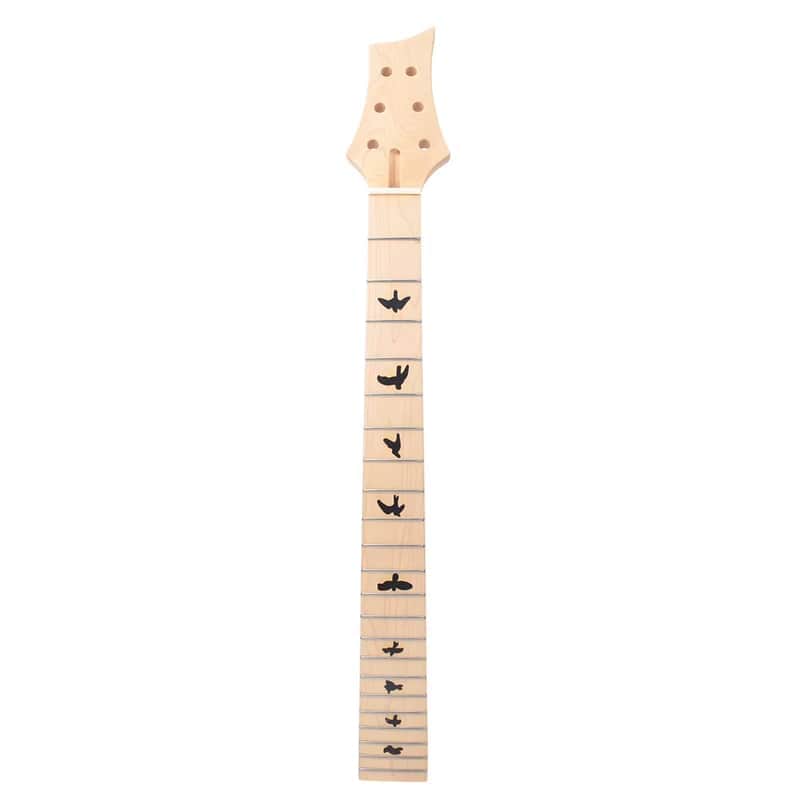 Maple Wood Electric Guitar Neck, 22 Frets Maple Fingerboard Doves image 1