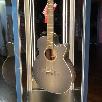 Tanglewood TWBB-SFCE-12 Blackbird 12-String Cutaway with Electronics 2020s - Smokestack Black image 9
