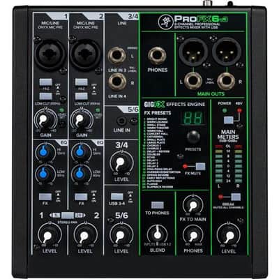 Mackie ProFXv3 6-Channel Professional Effects Mixer with USB + Software Bundle image 4