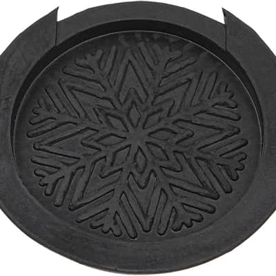 Guitar Soundhole Cover Rubber Guitar Sound Hole Cover Compatible with Acoustic Guitar (Black) image 3