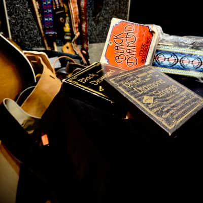 Rare Black Diamond Strap - NS-120 1971  - High-End Hootenanny Weave -Blue Mosaic - Original Packaging $169 (Bundle w/Strings $229) image 4