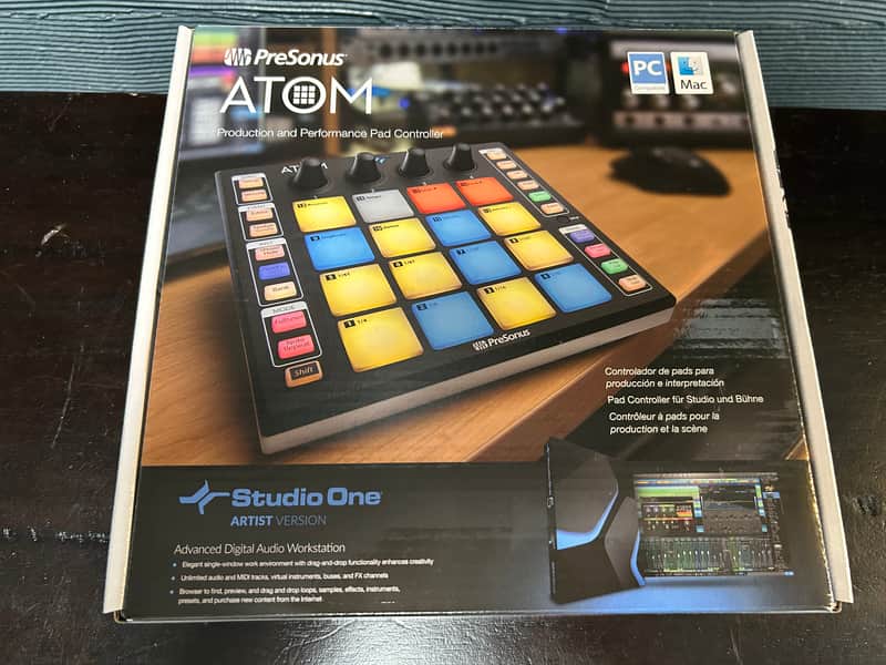 PreSonus ATOM USB 2.0 Pad Controller 2018 - 2019 - Black image 1